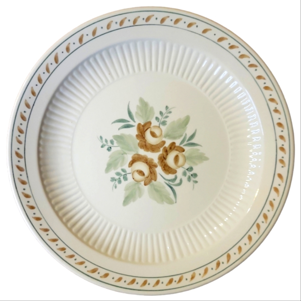 1 Vtg Dinner Plate Adams Madeleine England Ironstone Hand Painted